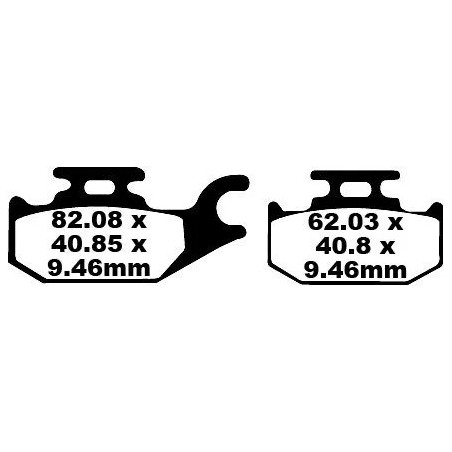 SFA Series Organic Scooter Brake Pads