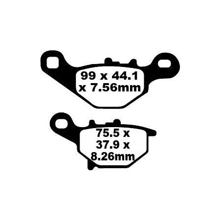 SFA Series Organic Scooter Brake Pads