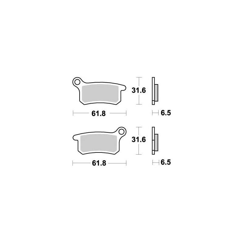 Plaquettes de frein Nitro