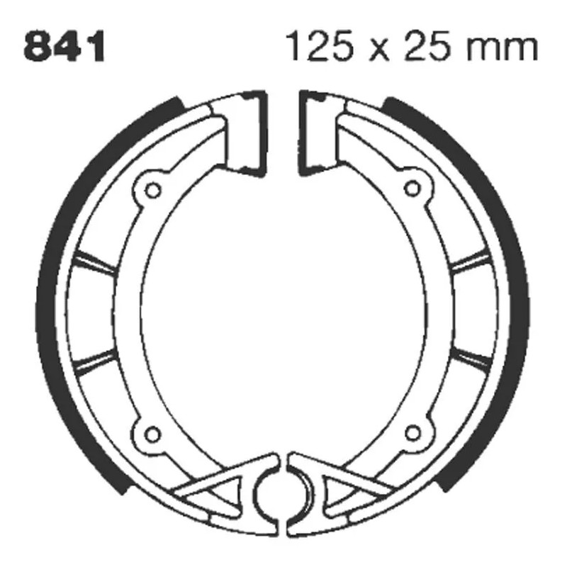 G  Grooved Brake Shoe