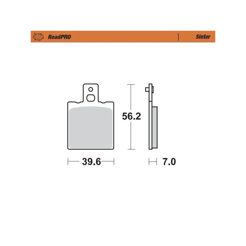 Plaquette de frein arrière frittée RoadPRO