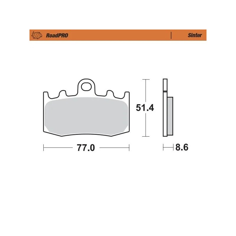 RoadPRO Sinder Brake Pad Front