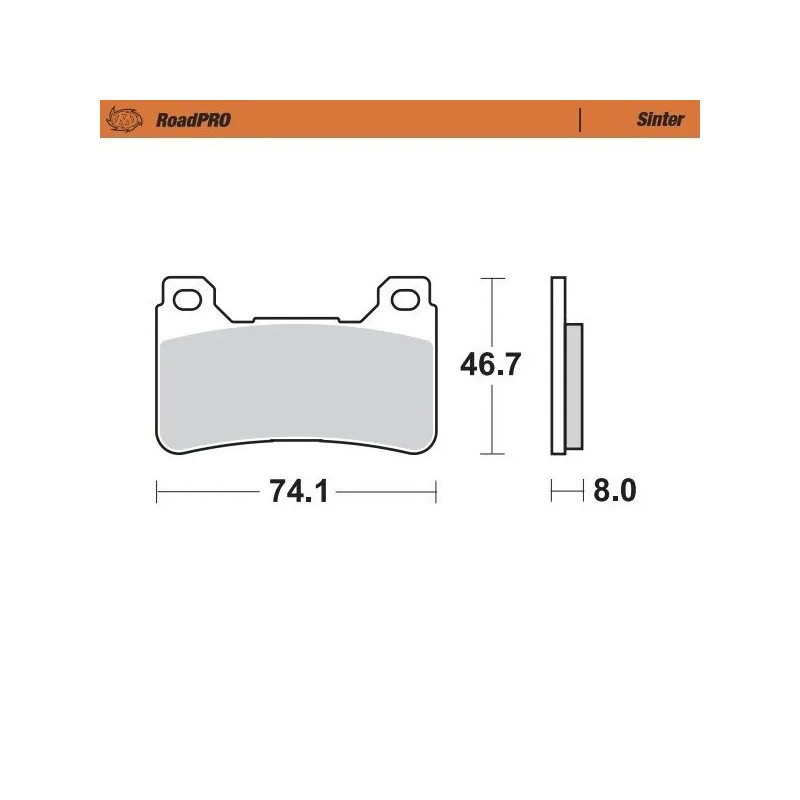 RoadPRO Sinder Brake Pad Front