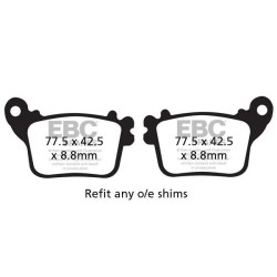 Plaquettes de frein semi-frittées Vee