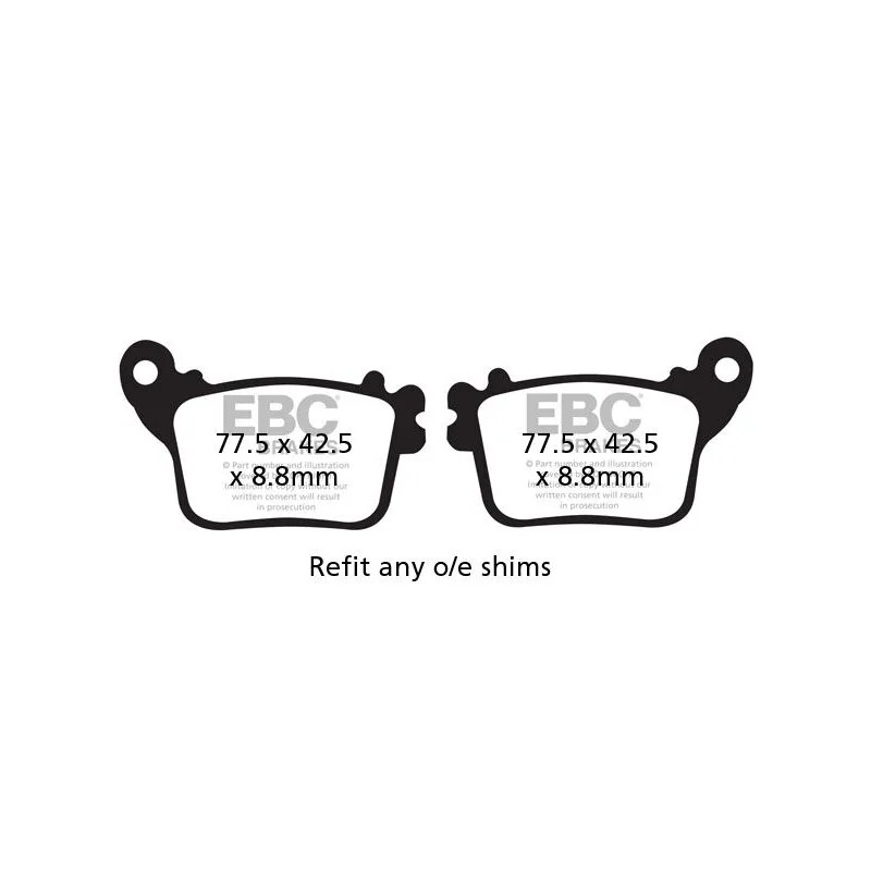 Vee Semi-Sintered Brake Pads