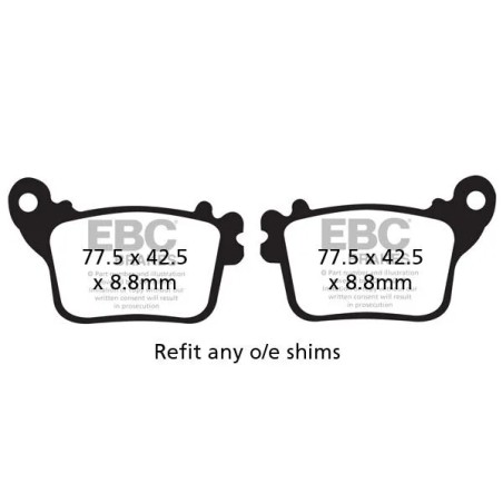 Vee Semi-Sintered Brake Pads