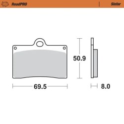 RoadPRO Sinder Brake Pad Front