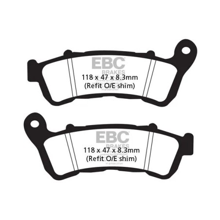 Plaquettes de frein pour scooter en carbone série SFAC