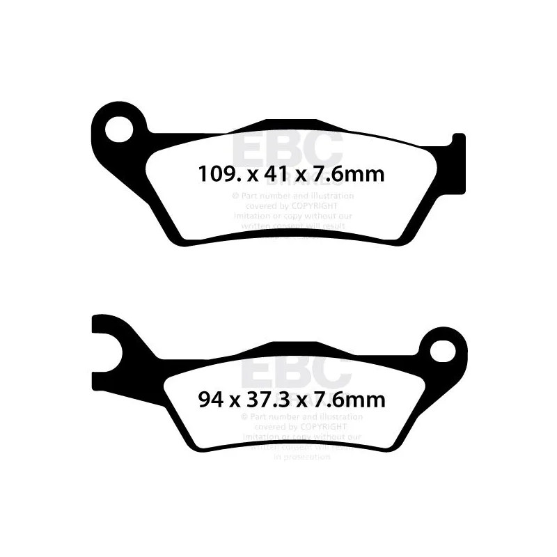 SFA Series Organic Scooter Brake Pads