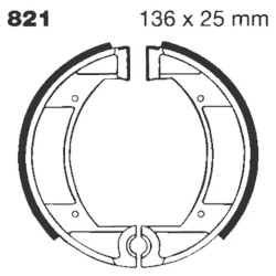 G  Grooved Brake Shoe