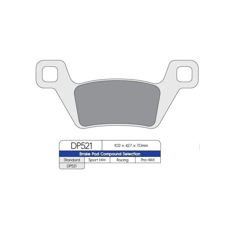 Plaquettes de frein en métal fritté standard