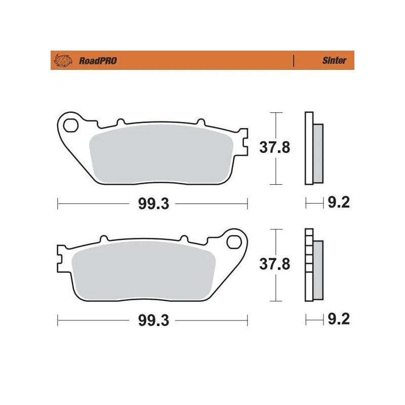 RoadPRO Sinder Brake Pad Rear
