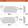 RoadPRO Sinder Brake Pad Rear
