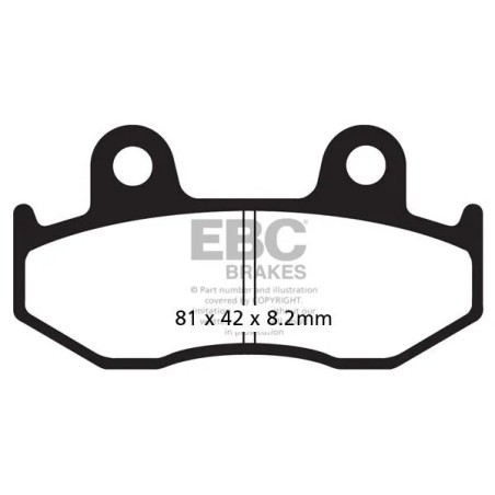 SFA Series Organic Scooter Brake Pads