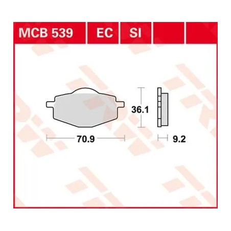 SI Series Sindered Off-Road Brake Pads