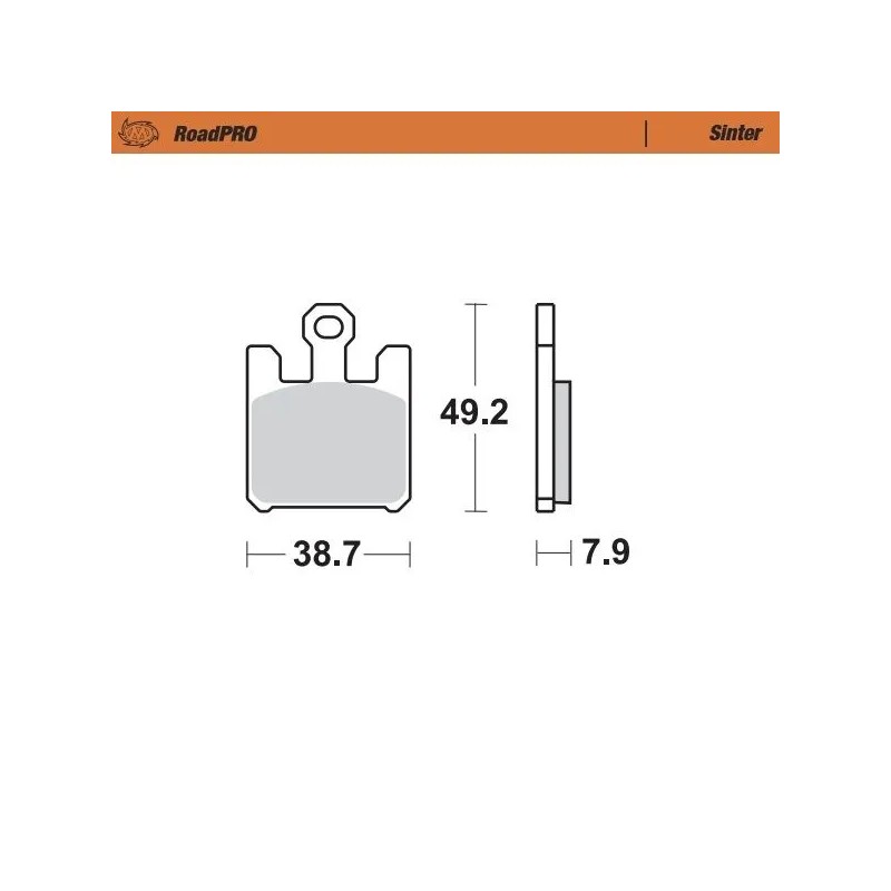 Plaquette de frein avant RoadPRO Sinder