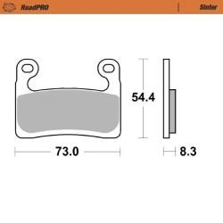 RoadPRO Sinder Brake Pad Front