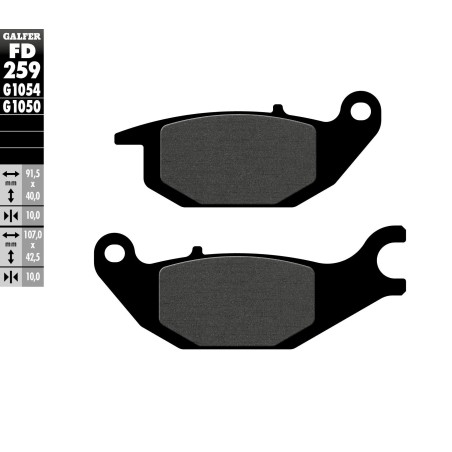 Semi-Metallic Brake Pads