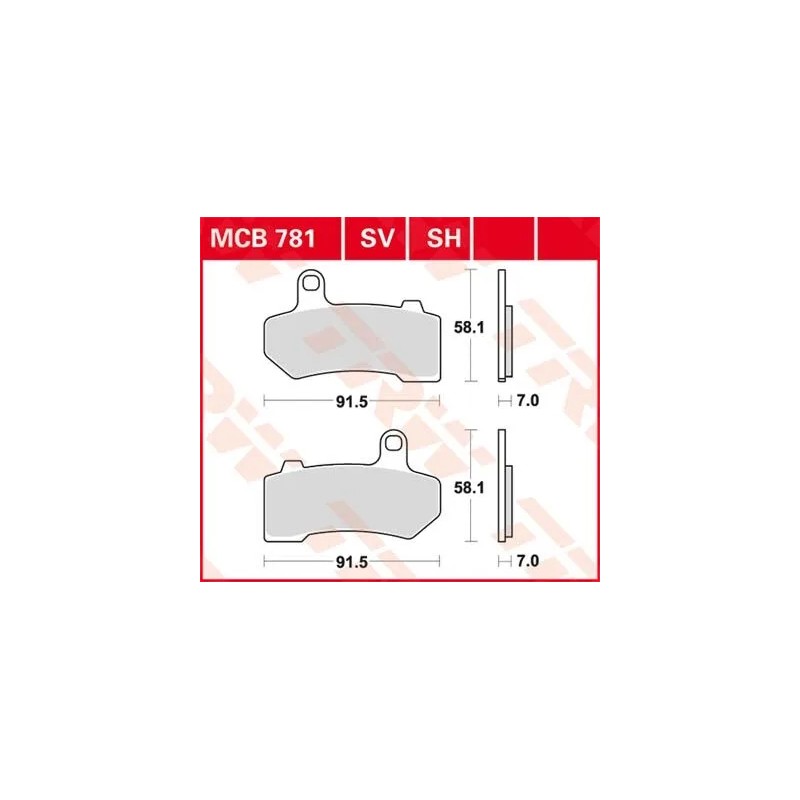 SH Series Sindered Rear Brake Pads