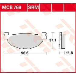 SRM Series Sindered Scooter Brake Pads