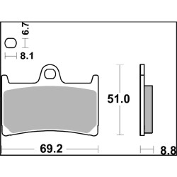 PLAQUETTE DE FREIN SINTER XS PRIME LINE