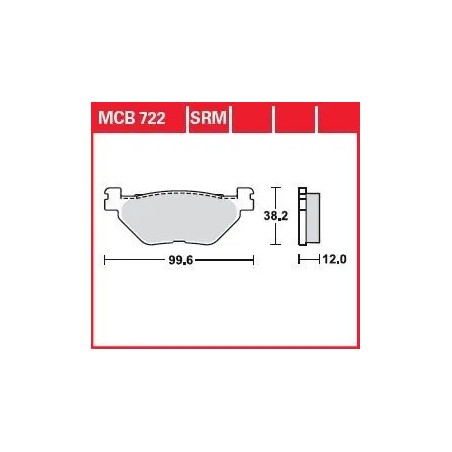Plaquettes de frein scooter frittées SRM Series