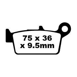 Plaquettes de frein frittées pour scooter série SFA-HH