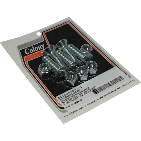 Disc Rear Rotor to Hub Screw and Nut Kit