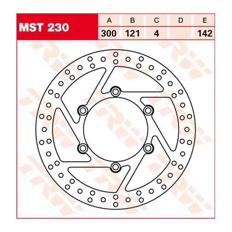 Round Fixed Brake Rotor Larger Than 300mm