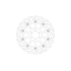 Disque de frein flottant alu FLAME