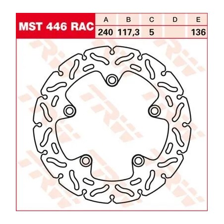 Contoured Fixed Brake Rotor