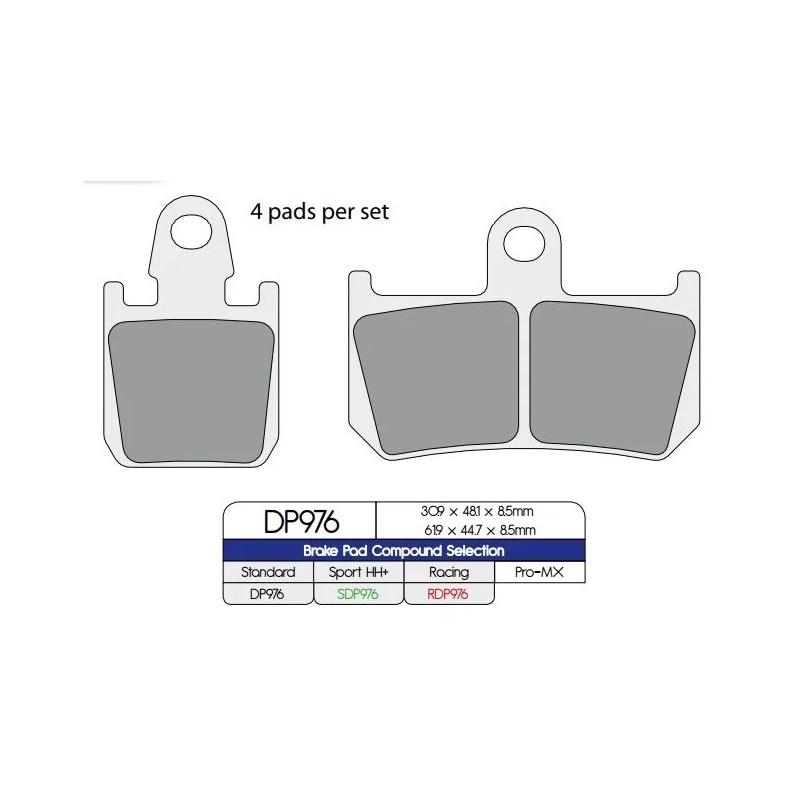 Plaquettes de frein en métal fritté standard
