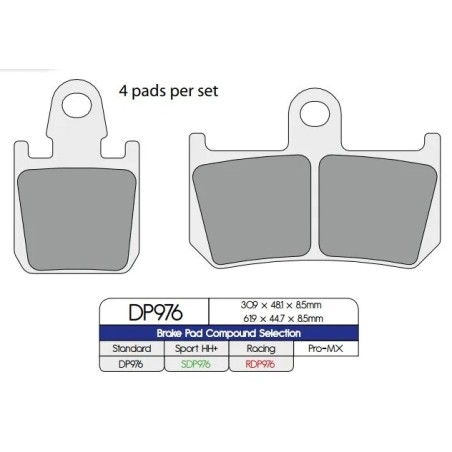 Standard Sintered Metal Brake Pads