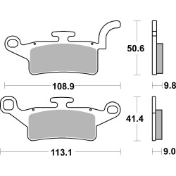 HF Street Ceramic Organic Brake Pads