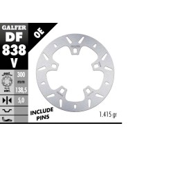 Disque de frein fixe rond