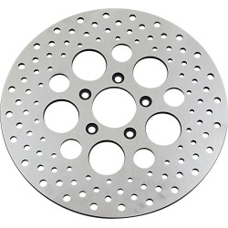 Disque de frein percé en acier inoxydable poli