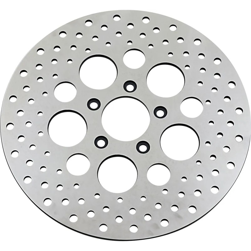 Polished Stainless Steel Drilled Brake Rotor