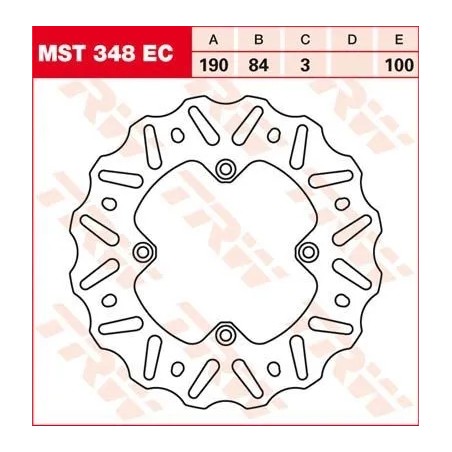 EC Cross Design Brake Rotor