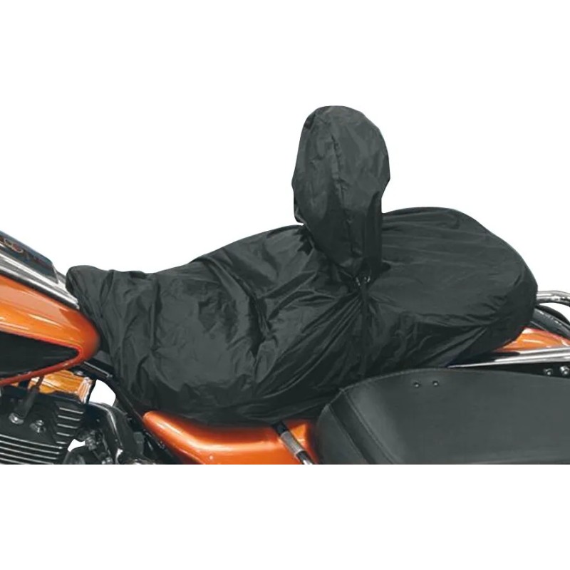 Housse de pluie pour selle avec housse de dosseret pour pilote