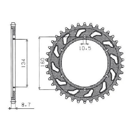 Works Triplestar Aluminum Rear Sprocket