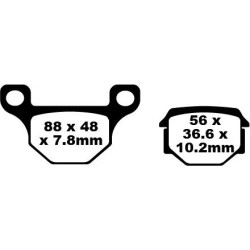 FA Series Organic Brake Pads