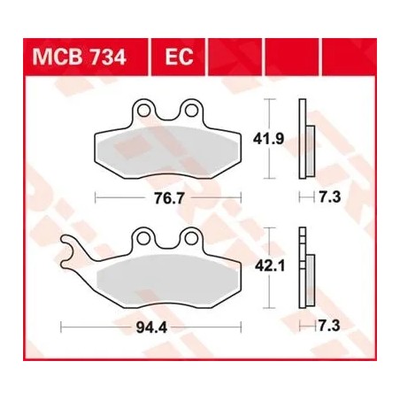 EC Series Ceramic Brake Pads