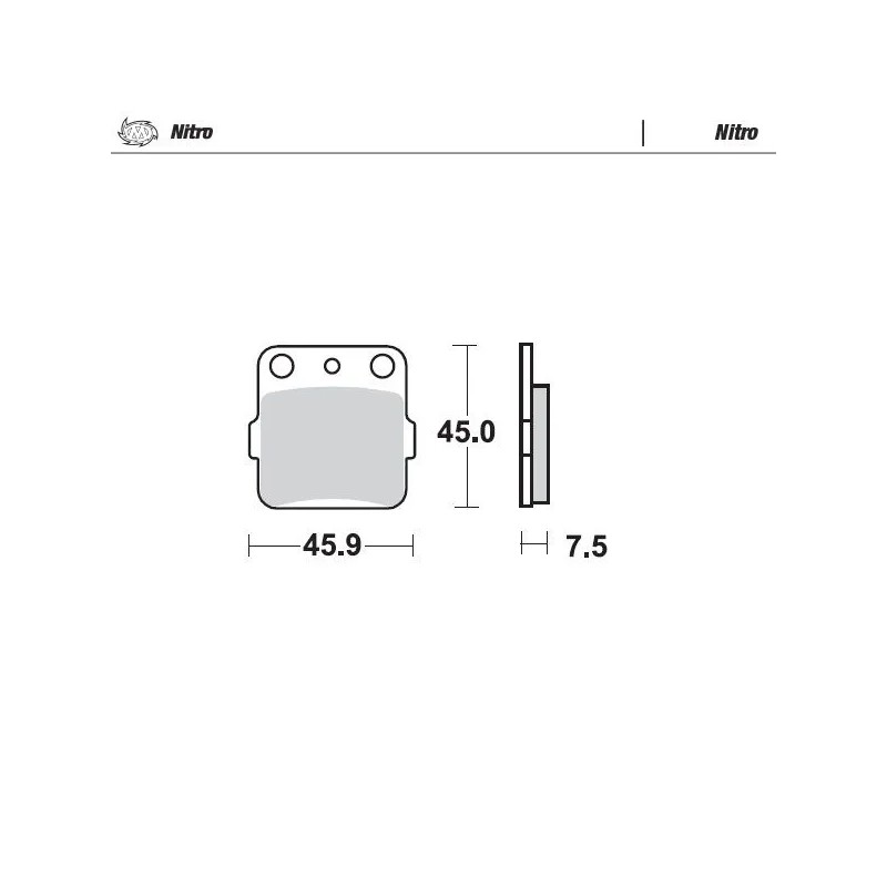 Plaquettes de frein pour quad Nitro