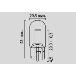 Filament Glass Wedge Bulbs