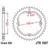 Rear Sprocket Induction Hardened Black Zinc Finish