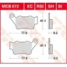 Plaquettes de frein racing tout-terrain frittées RSI Series