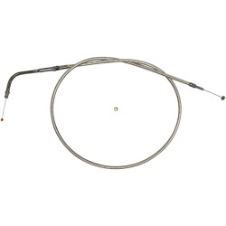 Polished Stainless Steel Braided Throttle Idle Cable