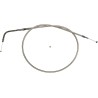 Câble d'accélérateur/de ralenti tressé en acier inoxydable poli