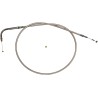 Câble d'accélérateur/de ralenti tressé en acier inoxydable poli