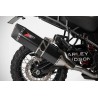 Slip-On Muffler E5 SS Black with Carbon End Cap for HD-PAN AMERICA